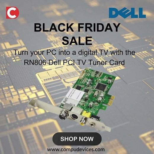 Turn your PC into a digital TV with the RN806 Dell PCI TV Tuner Card! #videocard #blackfriday