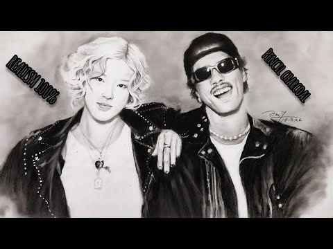 How To Draw Beginner Step by step - Rose And Bruno Mars Realistic Charcoal Potrait