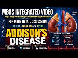 Addison’s Disease MCQ Traps| Hyponatremia, Hyperkalemia & ACTH Logic MBBS, NEET PG, INI-CET and FMGE