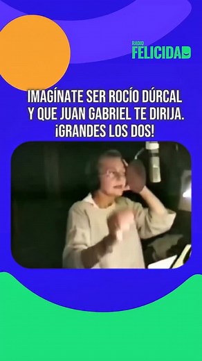 Cuando Juan Gabriel y Rocío Dúrcal se unieron, ¡no hubo vuelta atrás! 🌹 El talento, cuando es real, se siente y se escucha. 🎤✨ #juangabriel #rocíodúrcal #canción #méxico #músicos #viral #fyp #peru | Radio Felicidad