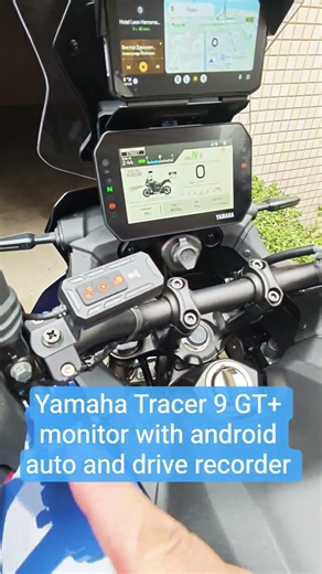 Tracer9 GT+ monitor & drive recorder #bikelife #tracer9gt