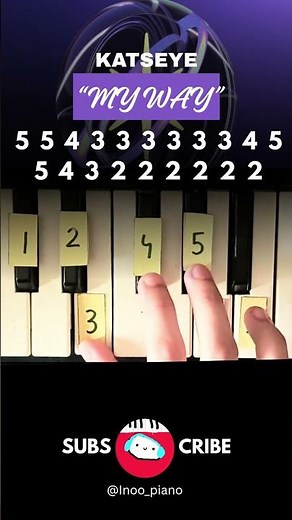 "My way" katseye easy piano tutorial🎹🔥 #piano #pianotutorial