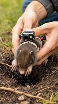 Inside a Mole Tunnel System | Tiny Camera Scientific Experiment