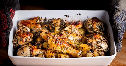 Italian Baked Chicken and Potatoes