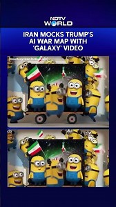Trump AI Video | Iran Mocks Trump's AI War Map With 'Galaxy' Video