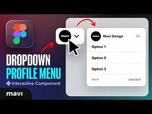 Create a Profile Dropdown Menu in Figma (Interactive Prototype Tutorial)