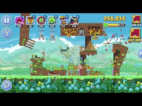 Angry Birds Friends Level 9 Tournament 1720 three stars NO POWER-UP walkthrough 2026-03-21