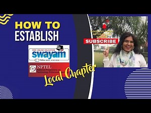 How to Establish SWAYAM LOCAL CHAPTER @swayam-nptelofficeiitkhara474