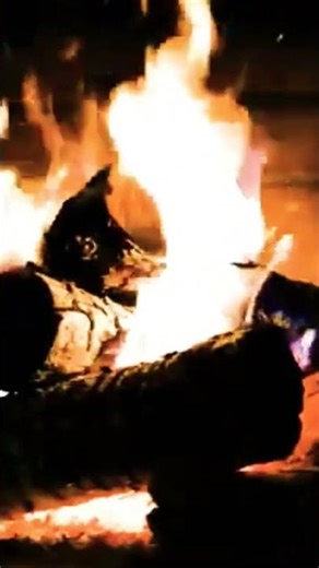 Relaxing Fireplace 4K 🔥 Real Burning Fire & Crackling Sounds Ambience