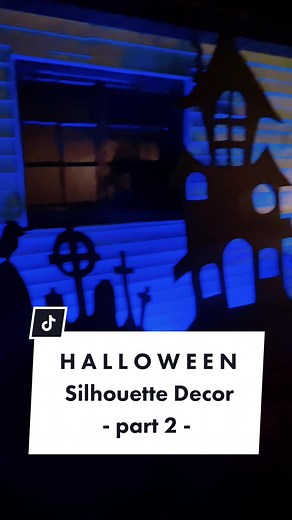 Halloween Silhouette Decor DIY: Plywood Panels Transformation