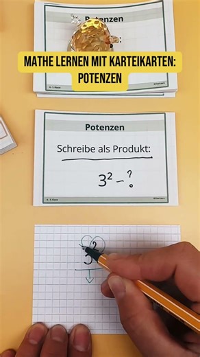 Mathe lernen mit Karteikarten – einfach erklärt.👉 clearlearn.etsy.com#mathe #potenzen #lernen