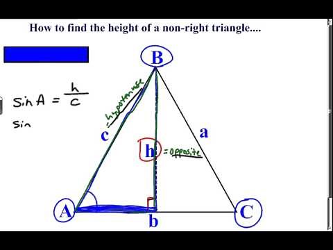 Khan Academy Talent Search -Find the height of a non right triangle