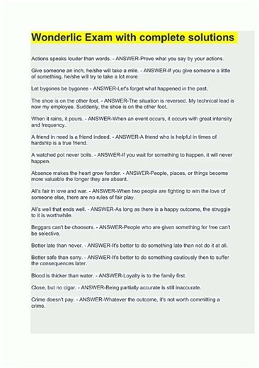 Latest Wonderlic Test Practice 1345 video