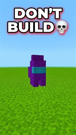 Never Build This Among Us In Minecraft 😱💀 #shorts #minecraft