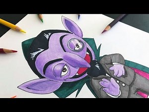 [Sesame Street] | Count Von Count | Drawing | Timelapse