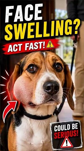 Dog’s Face Suddenly Swollen? Allergic Reaction Warning 🚨