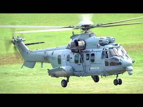 Airbus Helicopters H225M Caracal (EC725) | French Air Force Special Forces | Startup and Takeoff