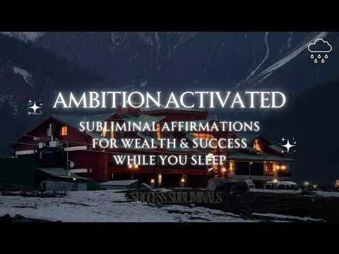 Ambition Activated | 8HR Rain Entrepreneur Mindset Affirmation Subliminal for Action & Success