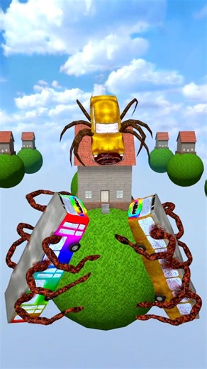 Sky houses CAR EATER BUS EATER Siren Head Thomas the train Garry's mod #shorts #careater #buseater