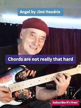 The Jimi Hendrix song "Angel" turns out the chords are not really that hard... #electricguitar