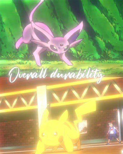 Espeon versus Ash Pikachu #4k #pokemon #eeveelution #espeon #pikachu #ashpikachu #versus #60fps #vs