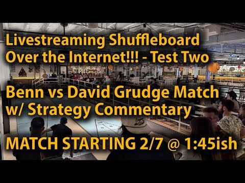 Benn v David Shuffleboard Grudge Match w/ Strategy Commentary