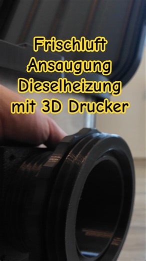 This 3D-printed part makes diesel heater conversions easier! #3dprinting #diy #ronnygarbella #rg3d