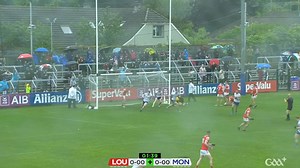 Stephen O'Hanlon with an early goal for Monaghan GAA against Louth GAA in the Group 3 Round 1 clash in Newbridge #LOUVMON | GAA