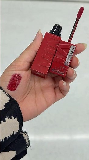 Maybelline Superstay Vinyl Ink swatche|| Shade "55 Royal #maybelline #superstayink #makeup