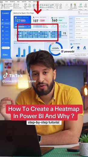 How to create a Heatmap in Power BI with one visual natively (step-by-step guide) #powerbiforeveryone #powerbitips #powerbi #excel #dax