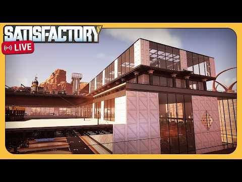 Tier 8 Factory - Power, Cosmetics, Logistics! - Let's Play 🔴 Satisfactory 1.1 LIVE