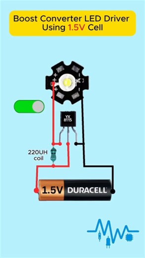 Electrical_44 on Instagram: "1.5V to 3V Boost Converter LED Driver Circuit | YX8115 IC . . . . . #shivam_electris #reels #viralreels #electric #electronics #electrical #electrician #project #schoolproject #wiring #shortsfeed #shorts #simplecircuit #instagram #electronic #viral #viralpost #viralvideos #viralvideos #video #diy #trending #trendingreels #explorepage #electric_design_11 #electrical_44 #followers"