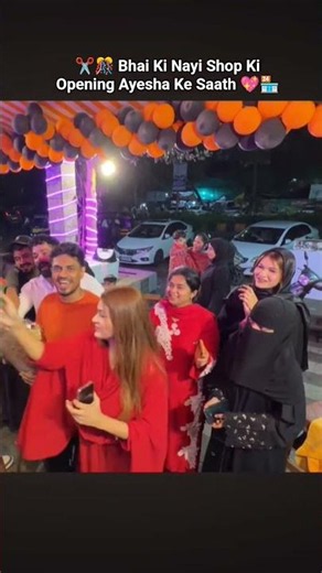 🌟🏪 Ayesha Ne Kiya Ribbon Cut, Shop Hui Open! 🎀🎉#shop #opening #shortvideo