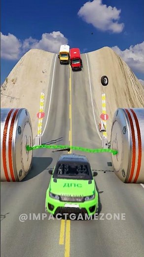 Cars & Buses Crash Into Chained Bollards – Pure Physics #BeamNG #crashtest