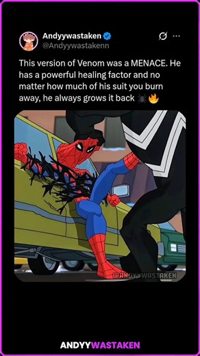 In The Spectacular Spider-Man (2008), this version of Venom was a MENACE. He has a powerful healing