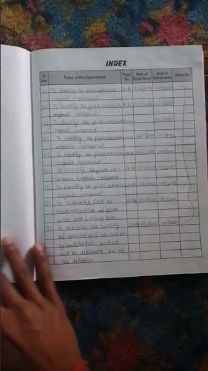 bsc chemistry practical file trending video bsc all year