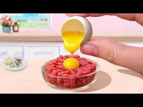 Amazing Miniature Meat Balls Recipe | Smallest Roast Beef Bowl in the World