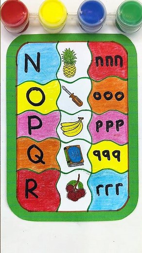 Belajar Huruf N-R | Learning Letters N-R #shorts #kidslearning