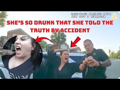 Police Surprise Woman DUI at Home After She Crashes Mercedes Into 3 Cars | The entitlement is insane
