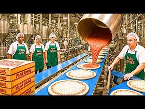 How Papa Johns Pizza Is Made In Factory & Store