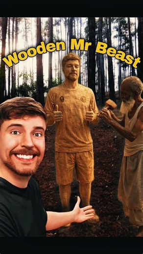 Make Mr Beast from wood #woodworking#hardwork
