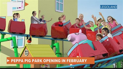 Here's a look at the Peppa Pig Theme Park's Daddy Pig Coaster