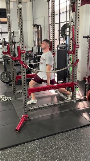 Split Squat - Overcoming ISO - Power Rack #sportsperformance #athlete #isometric #isometrictraining