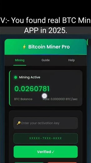 You found real btc miner!! | updated 2026 working 100% | #cryptomining #btcmining #telegrambot #fypシ