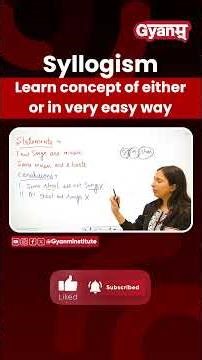 Syllogism | Either-Or Concept in Easy Way | Reasoning Tricks for Exams