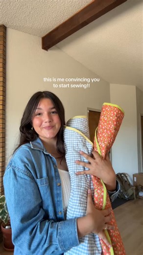 Zara Johnson on Instagram: "& playmats make the perfect first quilting project!! Posted a tutorial last week <3 Truly best way to learn is to just start—l started learning this year and it has been so fun learning each project!! Even the improvements from my first playmat and my second is crazy!! . . . #motherhood motherhood #2under2 #sewing #hobbies #sewingtiktok"