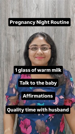 Womb to World Sirisha| Spiritual Pregnancy Coach on Instagram: "Night routine for pregnant ladies. Following the night routine consistently helps the baby understand you are ready to talk to each other at a particular time of the day. Save this reel for later. Comment BABY to join my free masterclass. #pregnancyreels #pregnancytips #pregnancynightroutine #pregnancycare #pregnancywellness"