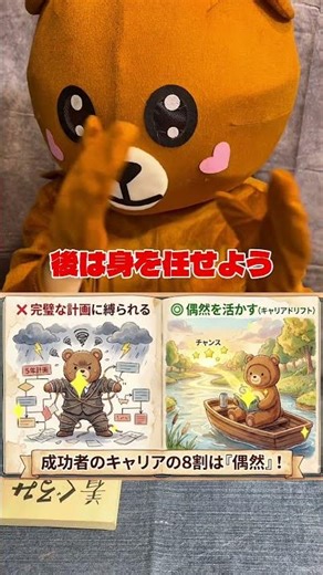【30秒MBA】成功者の8割は「偶然」？金井名誉教授が教えるキャリアドリフトの真実 #shorts