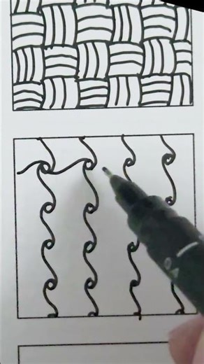 Cadent Zentangle Pattern | Rhythmic & Flowing Tangle