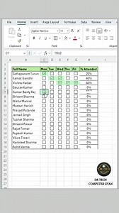 1M views · 4.4K reactions | Dynamic attendance tracker in excel |...